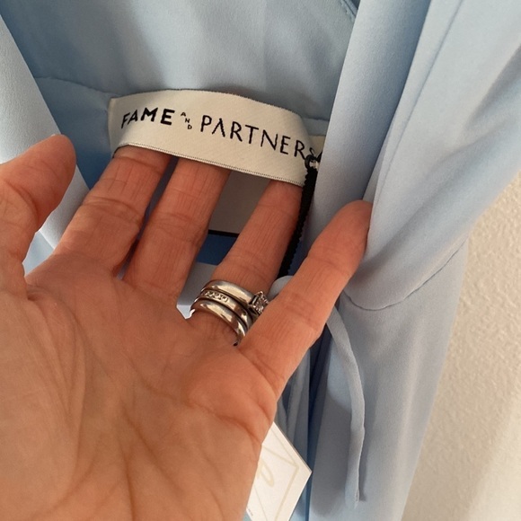 NEW! Fame and Partners Tilbury Dress in Sky Blue size 8 nwt prom - Picture 11 of 12